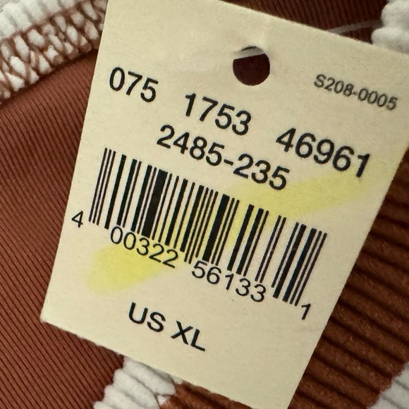 New AE AERIE Ribbed Full Coverage Bikini Bottom 70s Canyon Creek Stripe Size XL - Picture 7 of 10